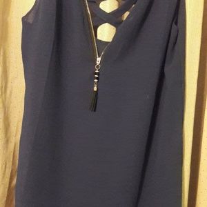 Navy blouse